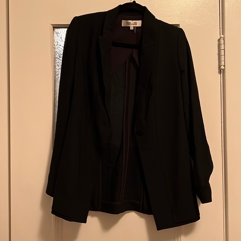 Black Blazer DVF size 0